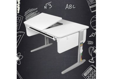 Растущая парта L/70-45 с лотком
