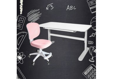 Комплект парта Ergokids Boston + кресло Ergokids Soft Air Lite