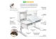 Комплект Ergokids парта Florida Multicolor + кресло Ortoback Duo