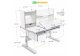 Комплект Ergokids парта Florida Multicolor + кресло Ortoback Duo